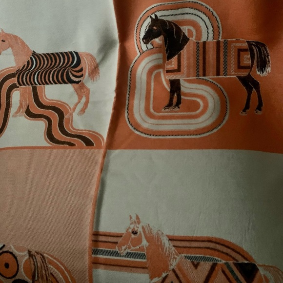 New Soft Cashmere Cozy Western Horse Scarf Shawl Pashmina Wrap wFringe Detail - Picture 2 of 5